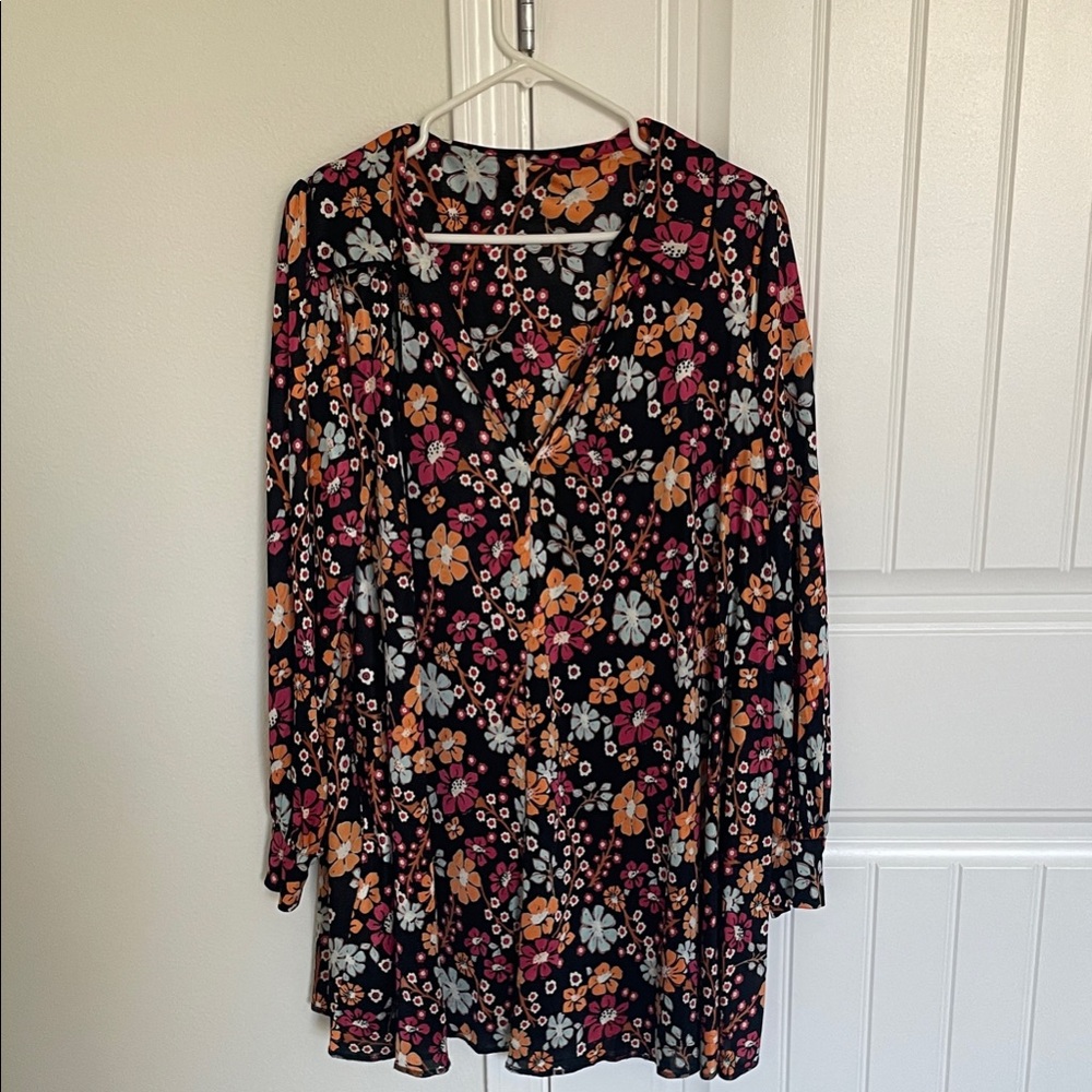 Free People Floral Flowy Dress